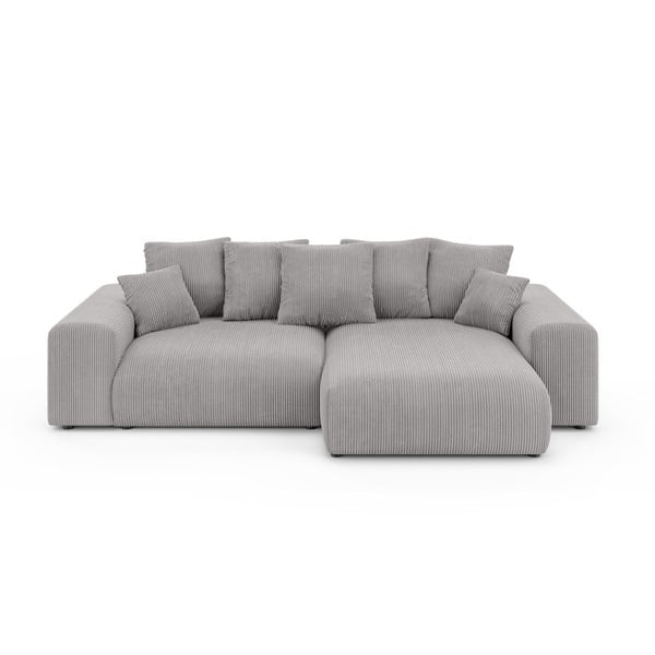 Helehall velvetist panipaigaga nurgadiivanvoodi (muutuv) Luma – Ropez