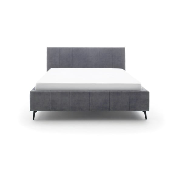 Antratsiitne polsterdatud kaheinimesevoodi, millel on hoiuruum koos voodipõhjaga 180x200 cm Lizzano - Meise Möbel-image-2