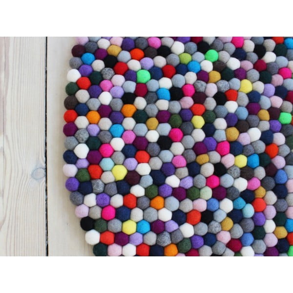 Pallivillane vaip Multi Pang, ⌀ 90 cm Ball Rugs - Wooldot