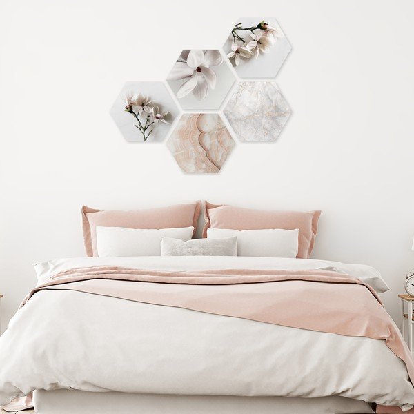 Maalid 5tk komplektis 33,2x29,5 cm Heksagon-image-1