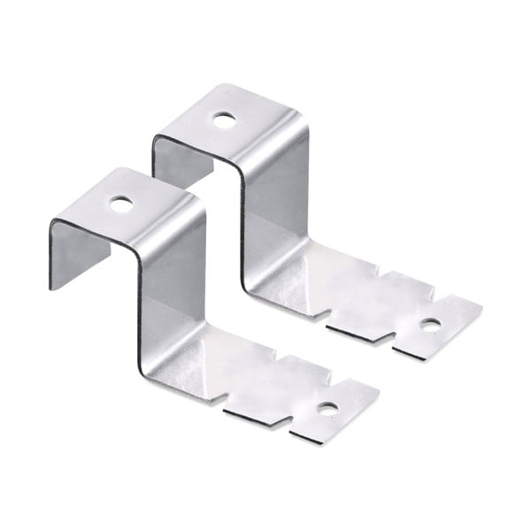 2 roostevabast terasest konksu komplektis - Maximex