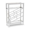 Hõbedane läikiv metallist veiniriiul 12 pudelile Barolo - Premier Housewares
