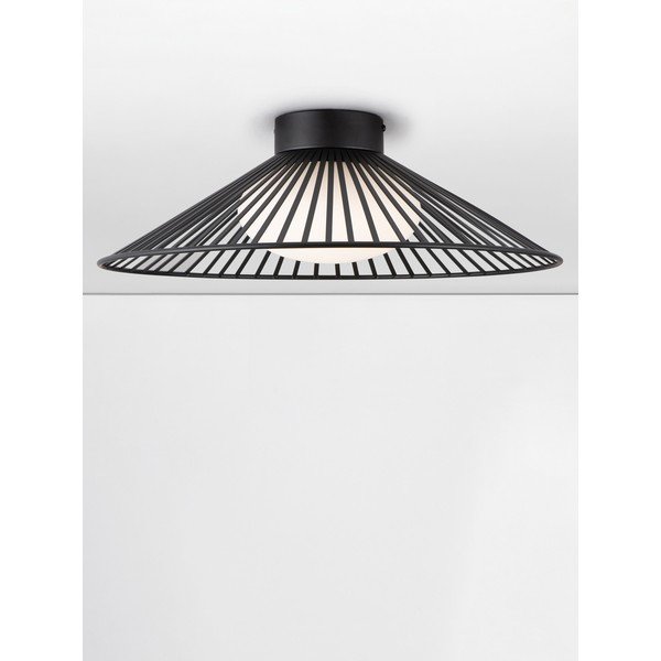 Matt must metallist LED-laevalgusti klaasist varjuga Brume - Nova Luce-image-3