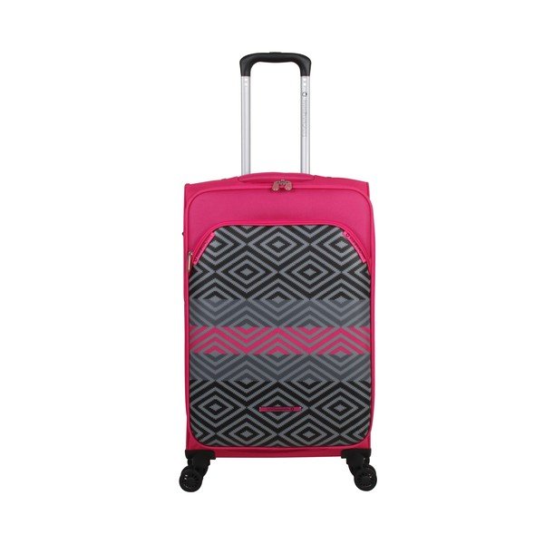 Komplekt 3 pagasit 4 rattaga Lulucastagnette Peruana magenta värviga - LULUCASTAGNETTE-image-4