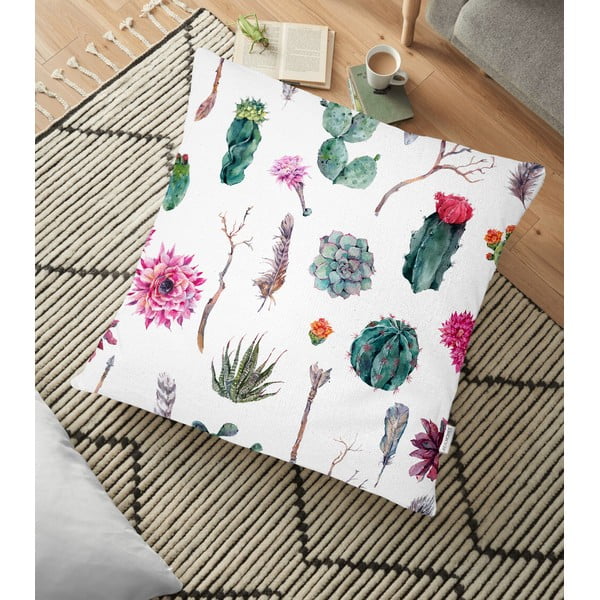 Puuvillasegust padjapüür Succulent, 70 x 70 cm - Minimalist Cushion Covers