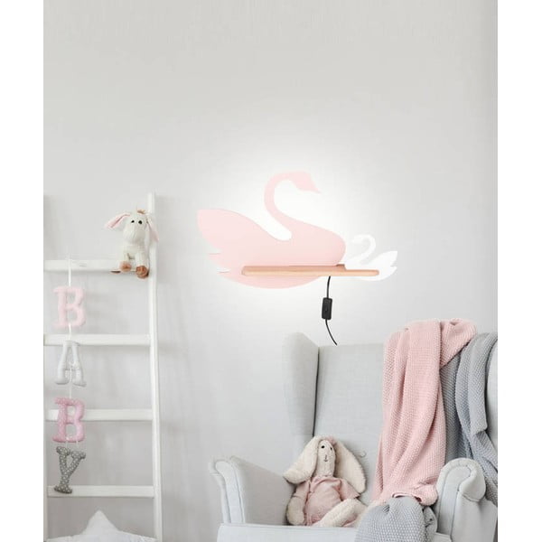 Valge ja roosa laste valgusti Swan - Candellux Lighting-image-2