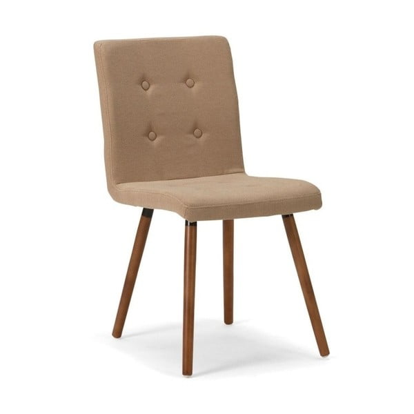 Béžová dřevěná jídelní židle SOB Arana
