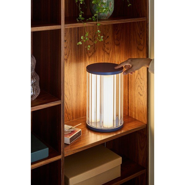 Sinisest klaasist hämardatav LED-laualamp (kõrgus 30 cm) Aru - Hübsch-image-1