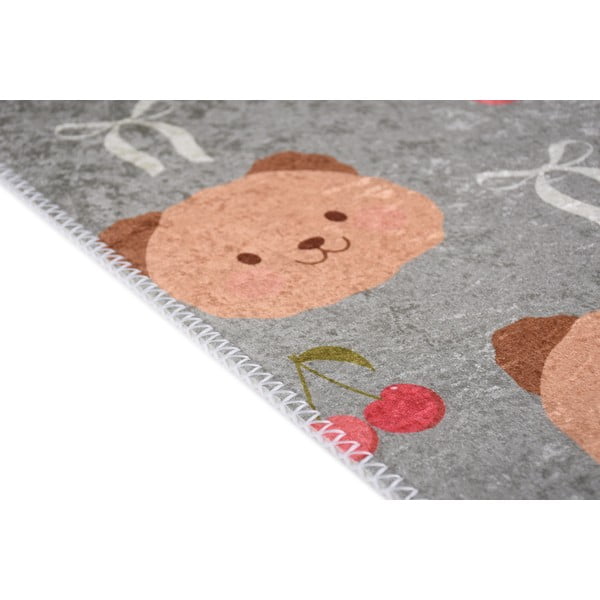 Hall-pruun pestav laste vaip 80x150 cm Cute Teddies - Vitaus-image-2