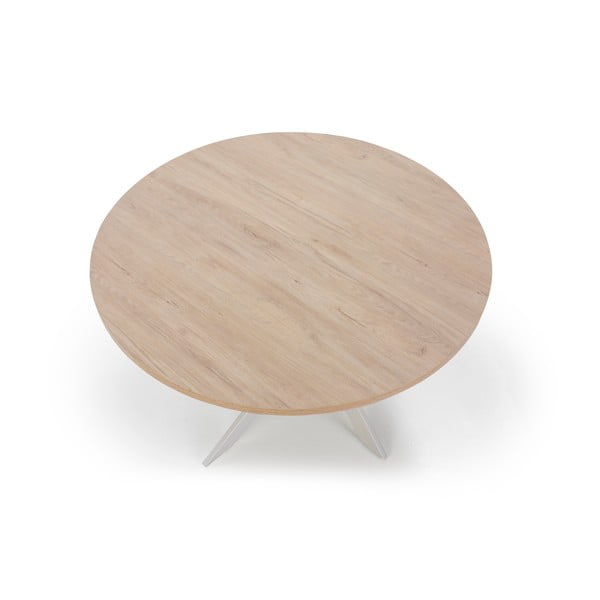 Ümmargune tammespoonist pinnaga söögilaud ø 120 cm Ther - Marckeric-image-3