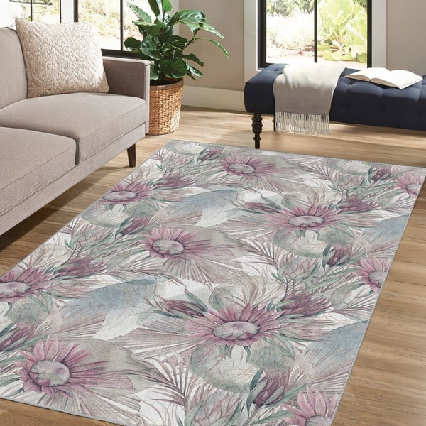 Lilla-hall pestav vaip 160x230 cm Dusty Flowers - Mila Home-image-4