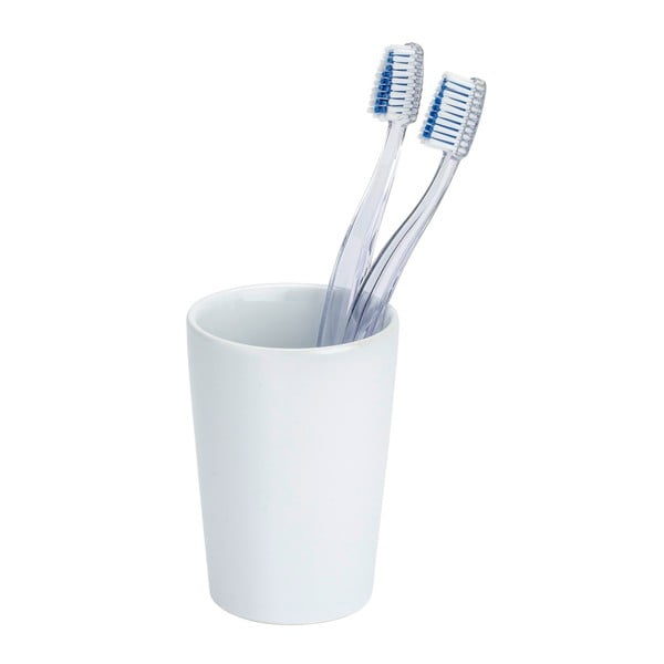 Valge keraamiline tass hambaharjade jaoks Coni - Wenko