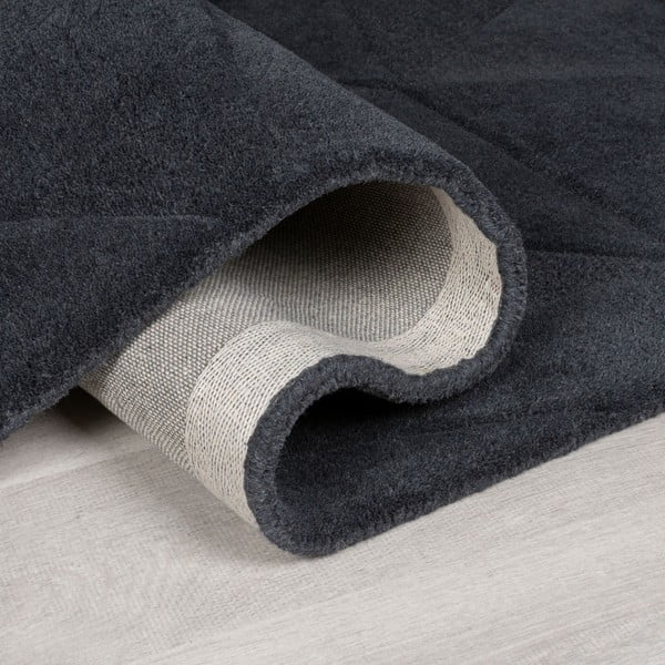 Antratsiitne käsitsi kootud villane ümmargune vaip ø 160 cm Shard Charcoal - Flair Rugs-image-2