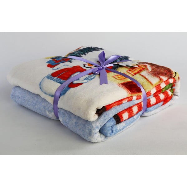 Jõulumotiividega puuvillaseguga tekk 150x200 cm - Mila Home