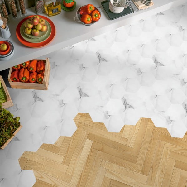 10 kuuekujuliste põrandakleebiste komplekt - Ambiance-image-3