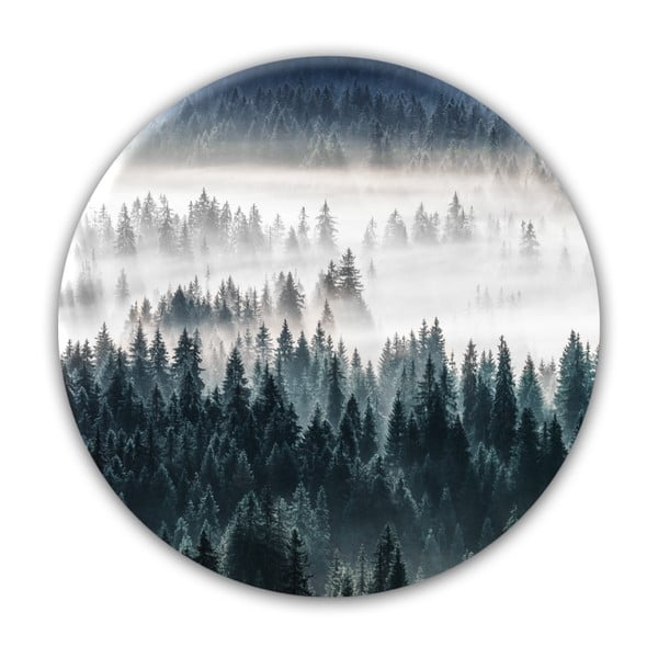 Nástěnná dekorace Styler Ring Forest Mist, ø 70 cm