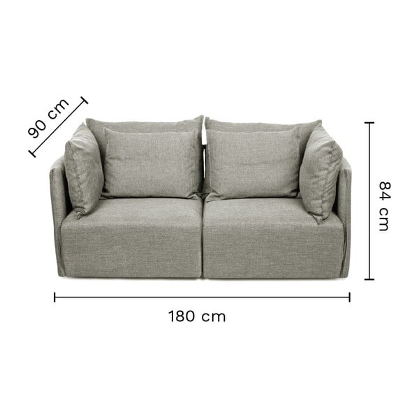 Kreem diivan 190 cm Dune - TemaHome-image-4