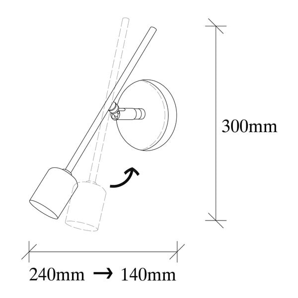 Metallist kroomitud seinalamp Opviq lights Metha - Opviq lights-image-3
