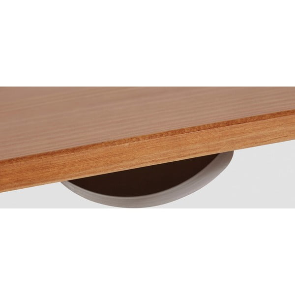 Valge ja pruun männi töölaud , pikkus 100 cm Gava - Støraa-image-1