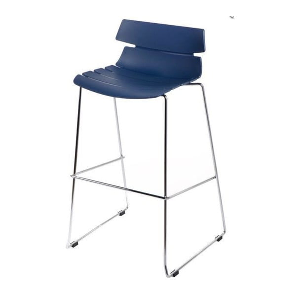 Modrá barová židle D2 Techno