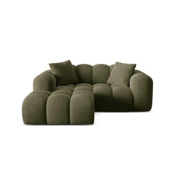 Roheline šenillist nurgadiivan (vasak nurk) Treno - Cosmopolitan Design