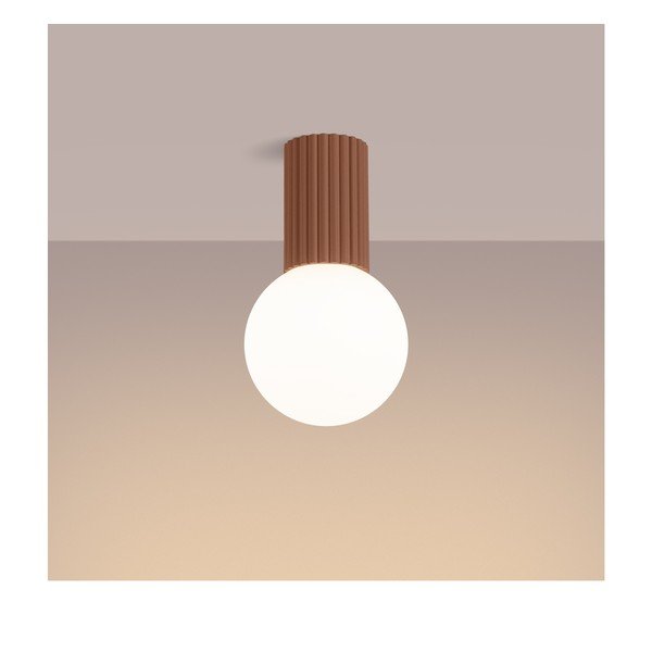 Helepruun laevalgusti klaasist varjuga ø 12 cm Orbital - Sollux-image-2