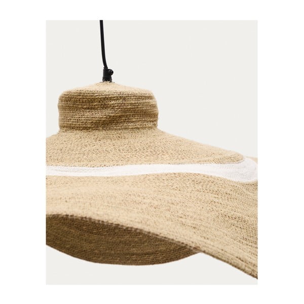 Rippvalgusti mererohust lambivarjuga ø 90 cm Albenya - Kave Home-image-2