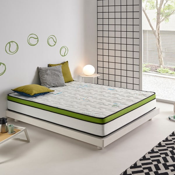 Kõva/keskmise vahuga kahepoolne madrats 140x200 cm Sport Energy Pro - Moonia-image-2