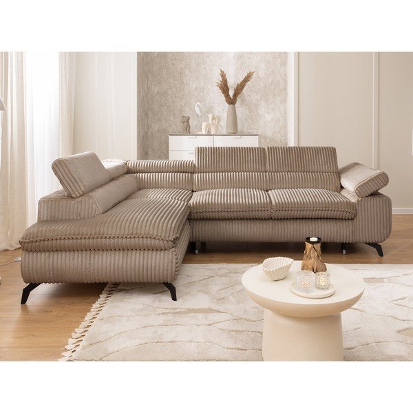 Pruun velvetist nurgadiivan (vasak nurk/L-kujuline) Marbeya - Ropez-image-4