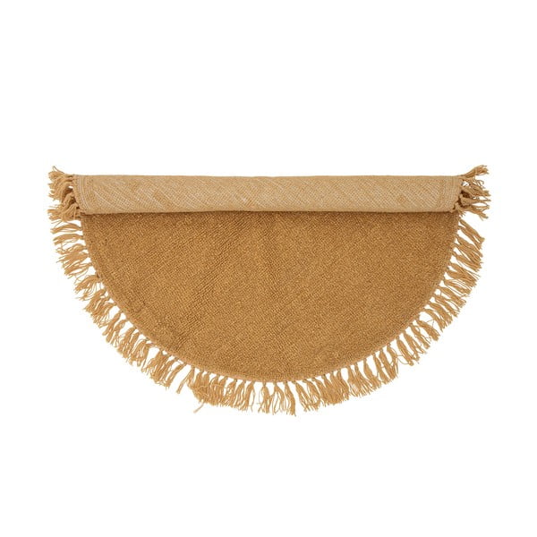 Oranž villane ümmargune vaip ø 110 cm Lenea - Bloomingville-image-3