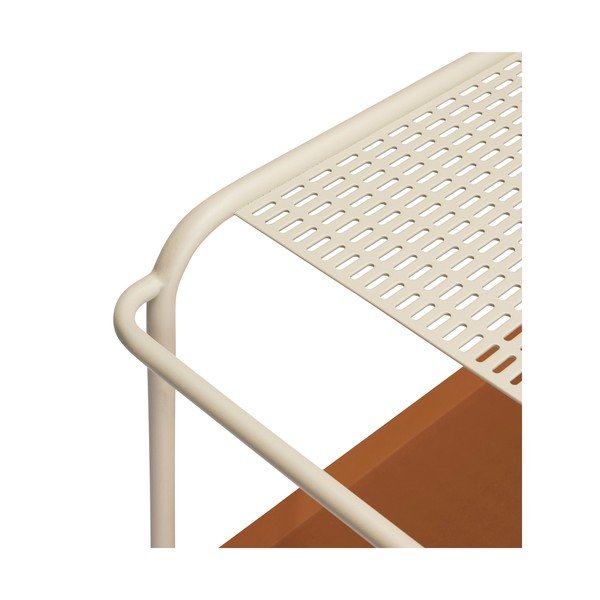 Metallist ratastega serveerimislaud 47x66 cm Push - Hübsch-image-3