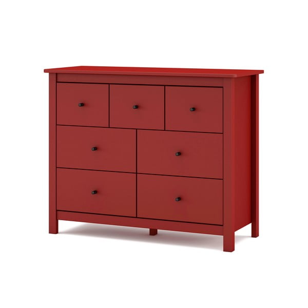 Punane madal kapp männipuidust 110x80 cm Misti - Marckeric-image-4