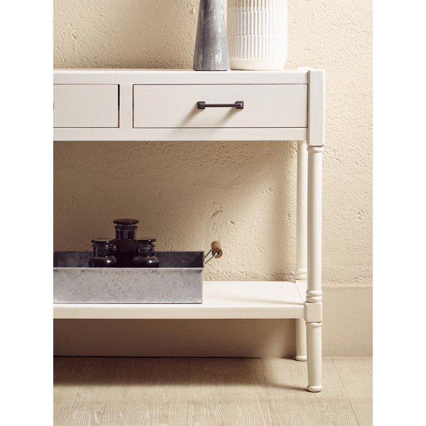 Valgest männist konsoollaud 35x91 cm Heritage - Premier Housewares-image-2