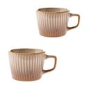 Beežid cappuccino tassid komplektis (2 tk, 190 ml, kivikeraamika) Tone – Dakls