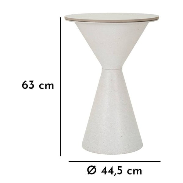 Ümmargune keraamiline kohvilaud ø 44 cm Fush - Mauro Ferretti-image-3