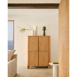 Tuhkpuidu spoonist kapp 100x134x40 cm Salaya - Kave Home