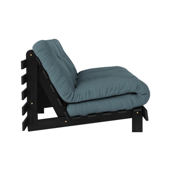 Petrooleumivärvi diivanvoodi 160 cm Roots Black Night - Karup Design-image-4