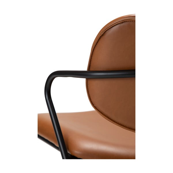 Konjaki pruun kunstnahast tugitool Zed - DAN-FORM Denmark-image-1