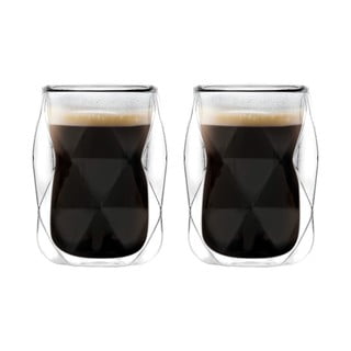 Topeltseintega espressotassid 2tk komplektis 100 ml Geo - Vialli Design