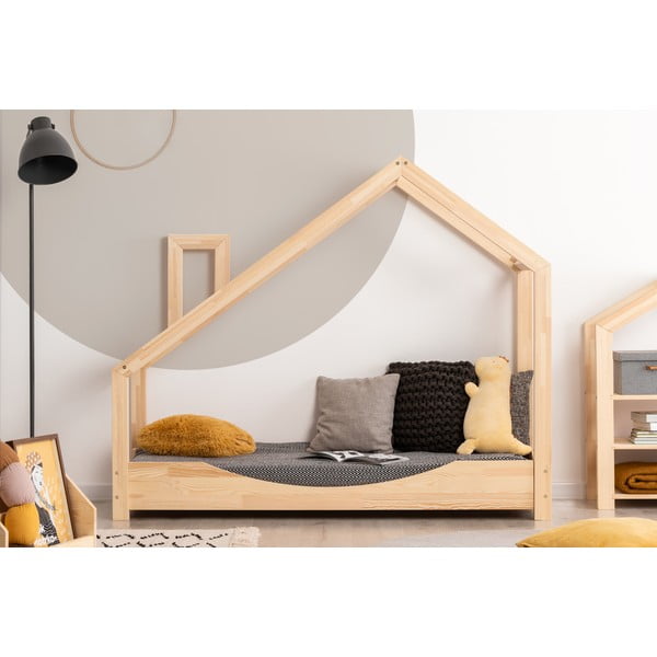Domečková postel z borovicového dřeva Adeko Luna Elma, 70 x 200 cm