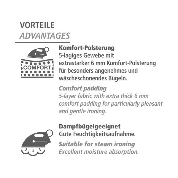 Sinine puuvillane kate triikimislauale Air M AIR Comfort - Wenko-image-4