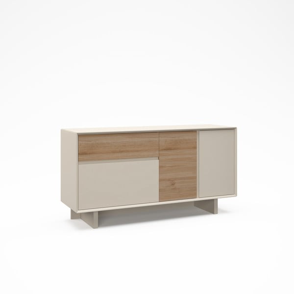 Beež tammespoonist kummut 146x76x45 cm Carpi - Marckeric-image-2