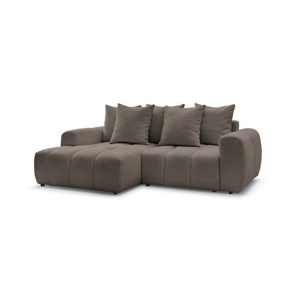 Pruun bukleekangast panipaigaga nurgadiivanvoodi (vasak nurk) Roxelane - Bobochic Paris