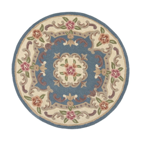 Sinine villane ümmargune vaip ø 120 cm Aubusson - Flair Rugs