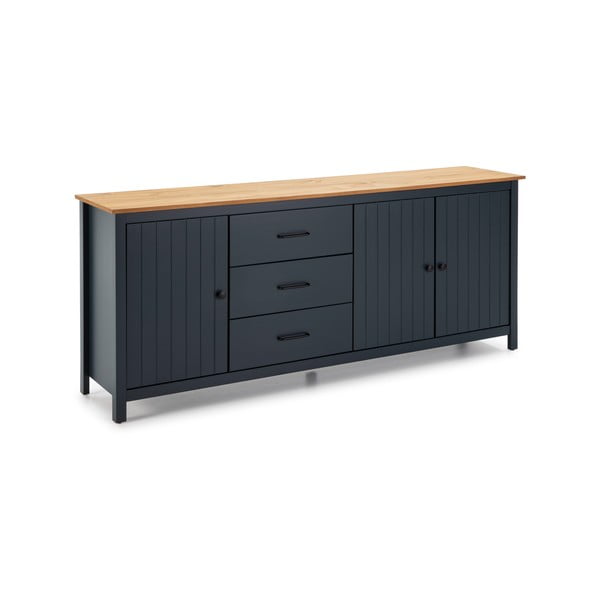 Tumesinine männipuidust kummut 190x80 cm Miranda – Marckeric-image-2