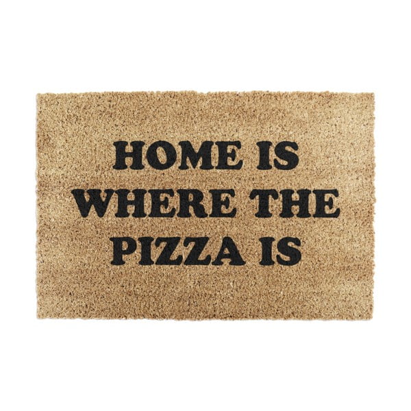 Kookoskiududest matt  40x60cm Home Is Where the Pizza Is - Artsy Doormats