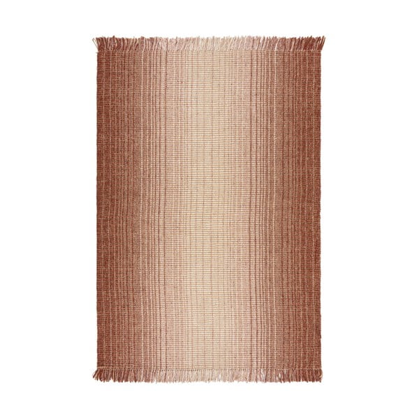 Punane kahepoolne käsitsi kootud džuudist vaip 120x170 cm Jute Ombre Red - Flair Rugs