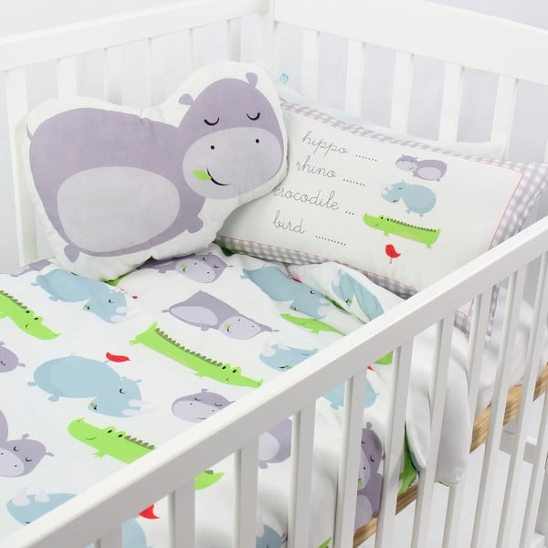 Laste puuvillane tekipadi ja padi Hippo, 100 x 120 cm - Mr. Fox-image-3