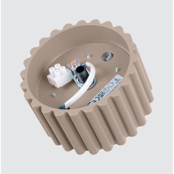 Hallikaspruun metallprožektor ø 10 cm Zora - Sollux-image-4