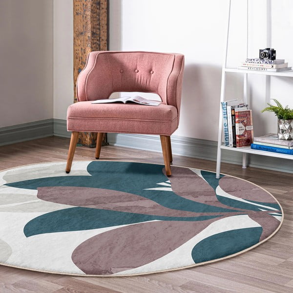 Pestav ümmargune vaip, sobitub robottolmuimejaga ø 100 cm Comfort - Mila Home-image-4